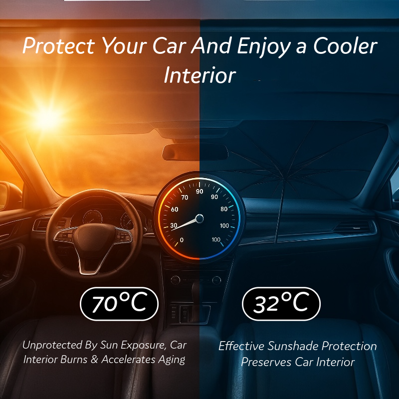CoolShade - Portable Car Windshield Sunshade