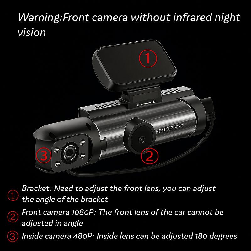 RoadEye - Dual HD Cam for Car 