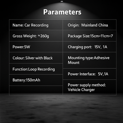 RoadEye - Dual HD Cam for Car 